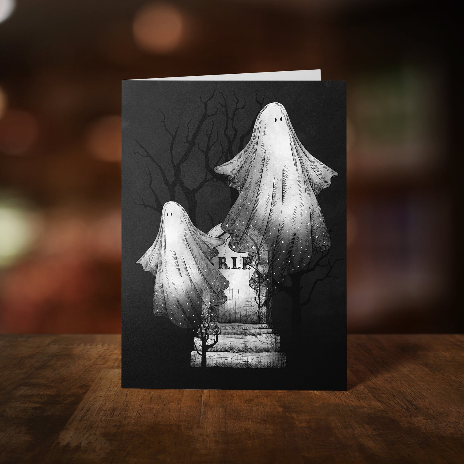 Ghost Duo - Greeting Card