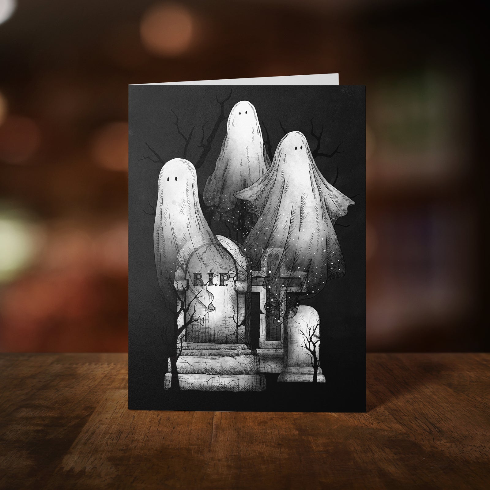 Ghost Family - Greeting Card