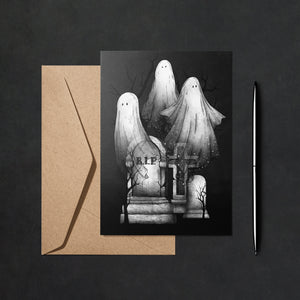 Ghost Family - Greeting Card