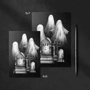 Ghost Family - Greeting Card