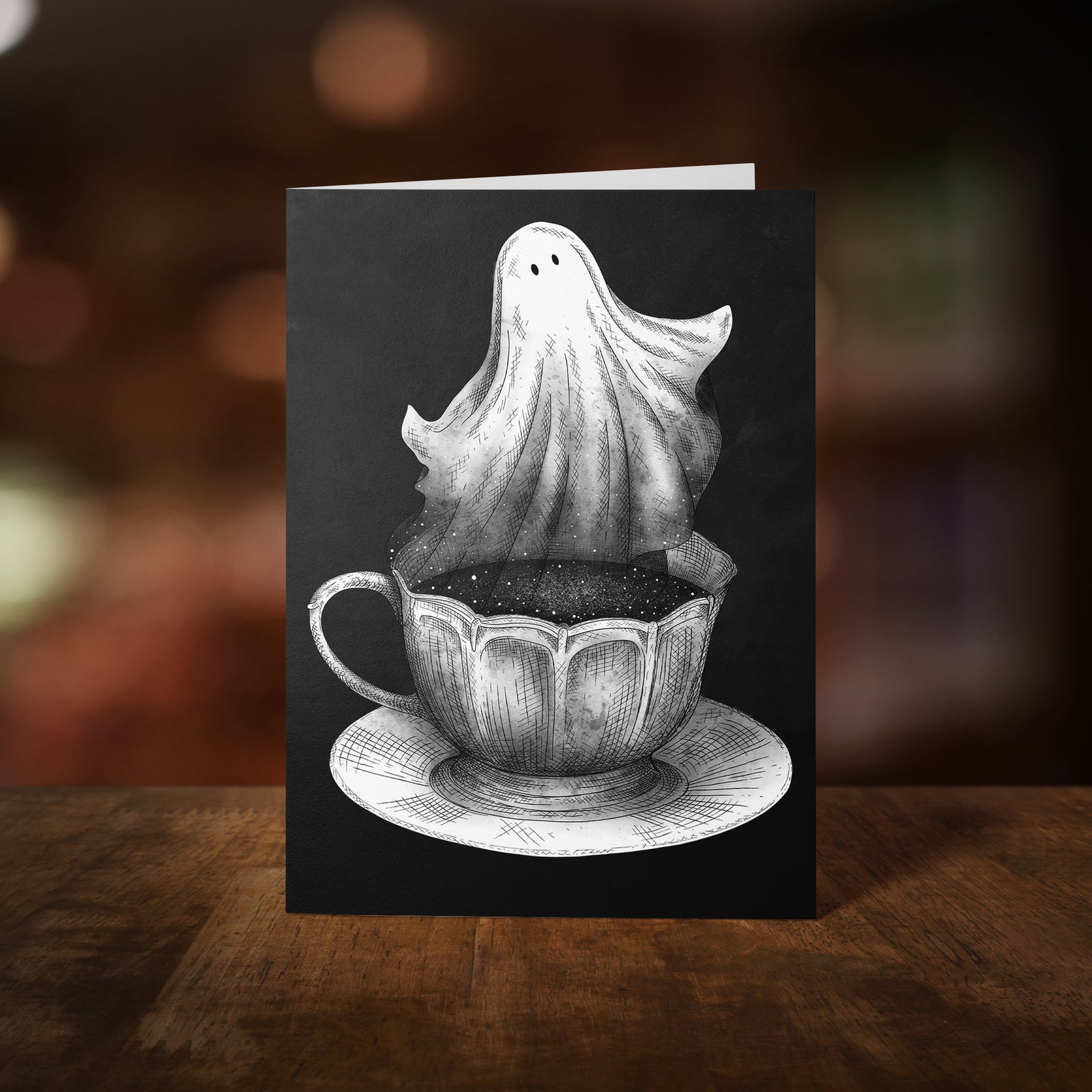 Ghost Tea - Greeting Card