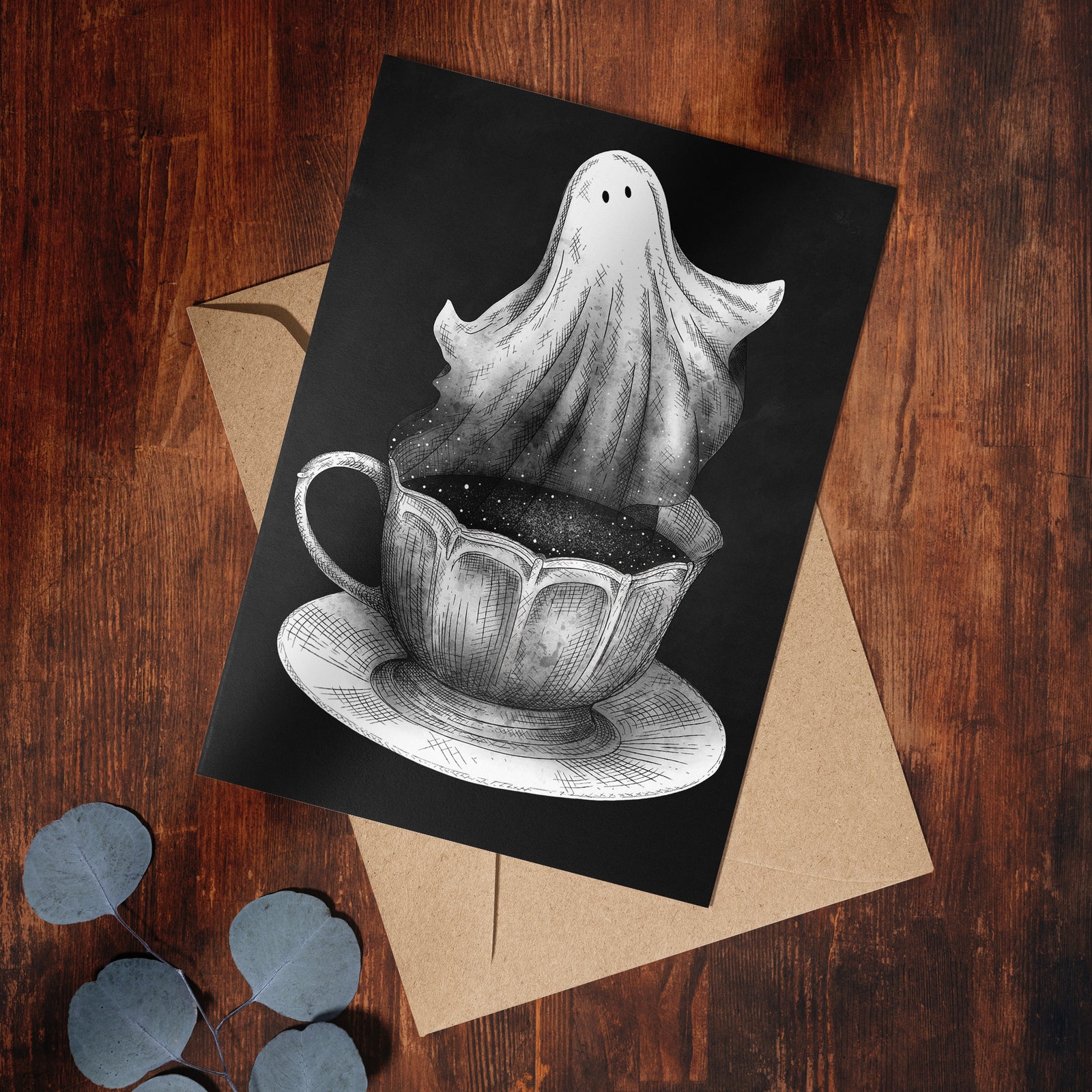 Ghost Tea - Greeting Card