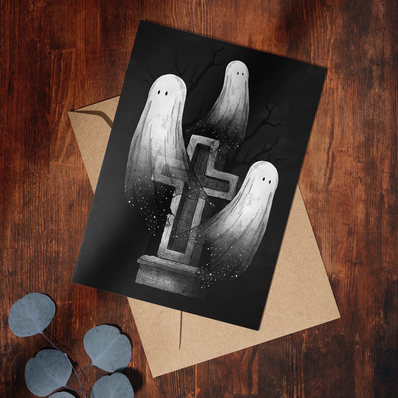 Ghost Trio - Greeting Card