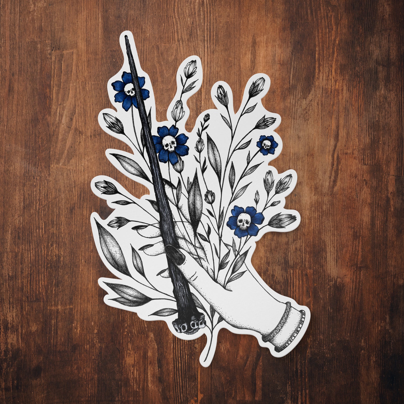 Gothic Wand - Vinyl Sticker