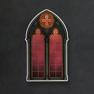 Gothic Window - Vinyl Sticker