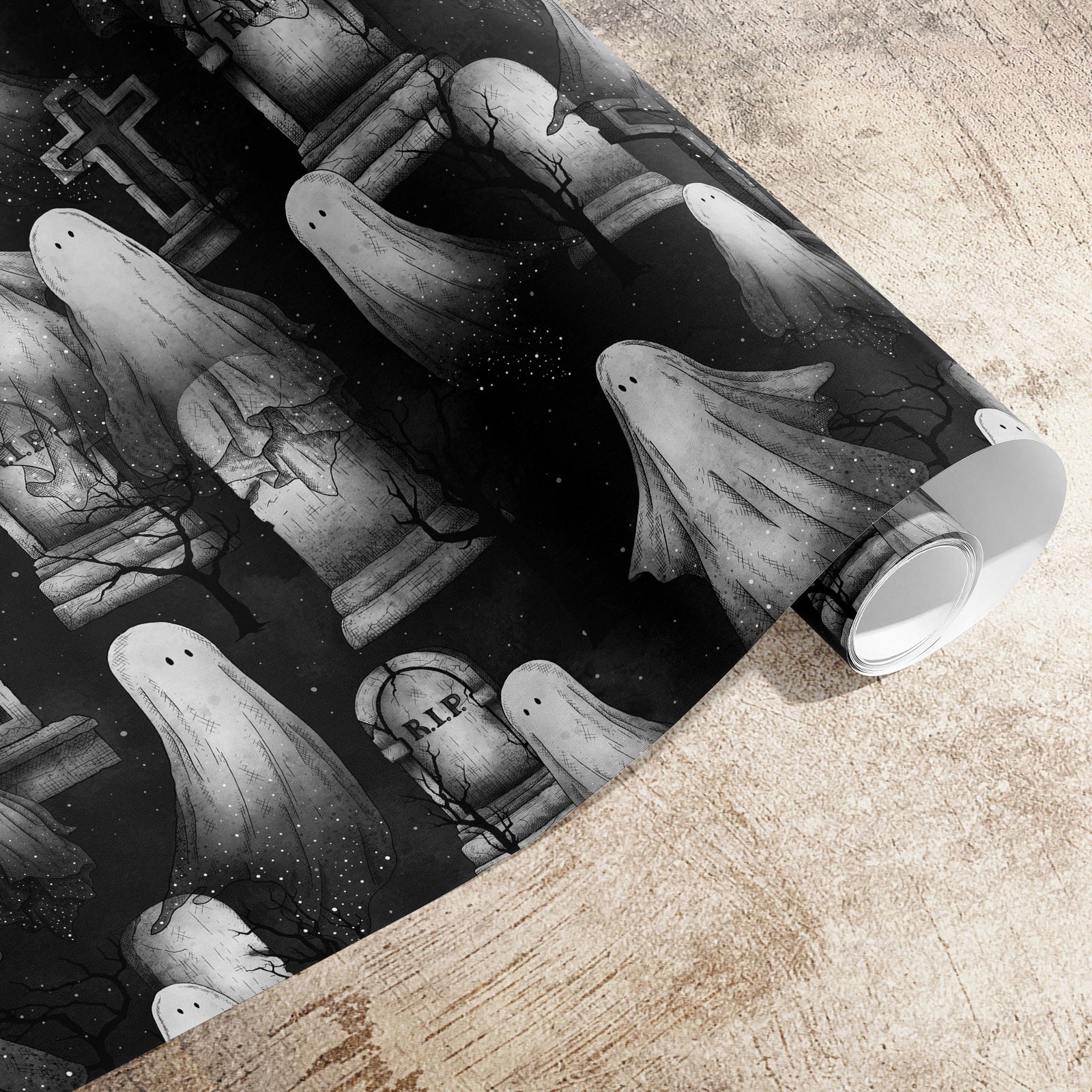 Ghosts and Graves Gift Wrapping Paper