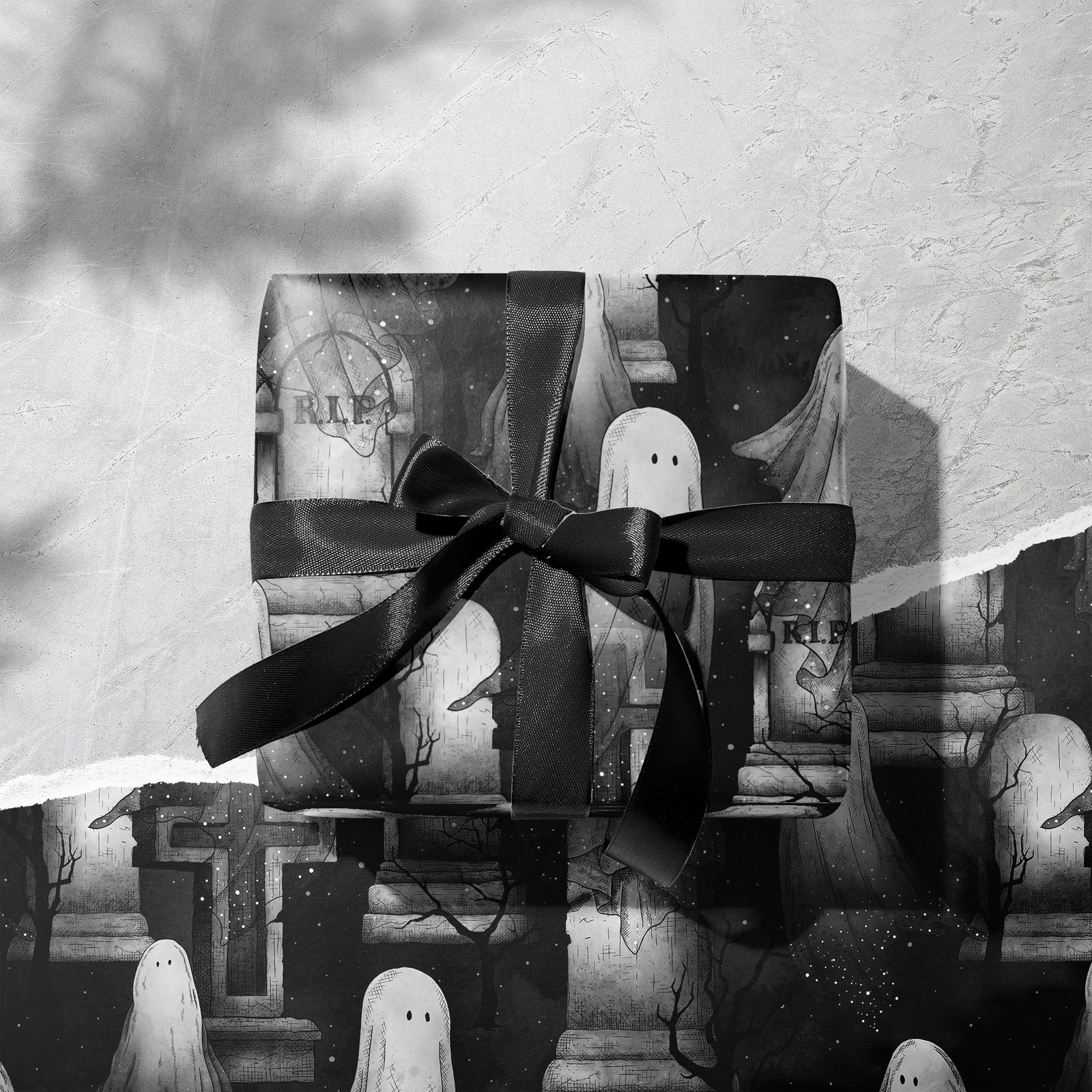 Ghosts and Graves Gift Wrapping Paper