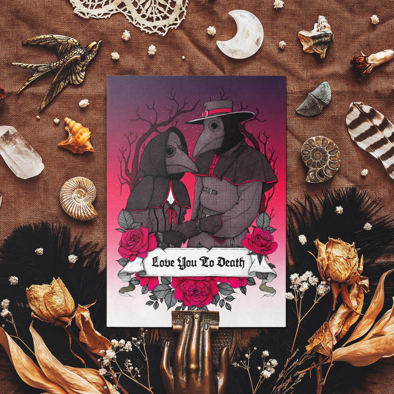 Love You To Death - Glossy Fine Art Postcard