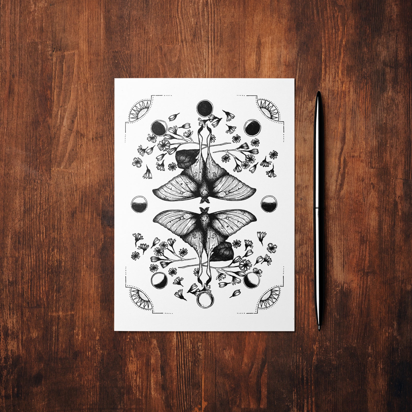 Luna Moth - Mohawk Fine Art Postcard