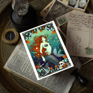 Mermaid & The Sailor - Postcard Mini Print