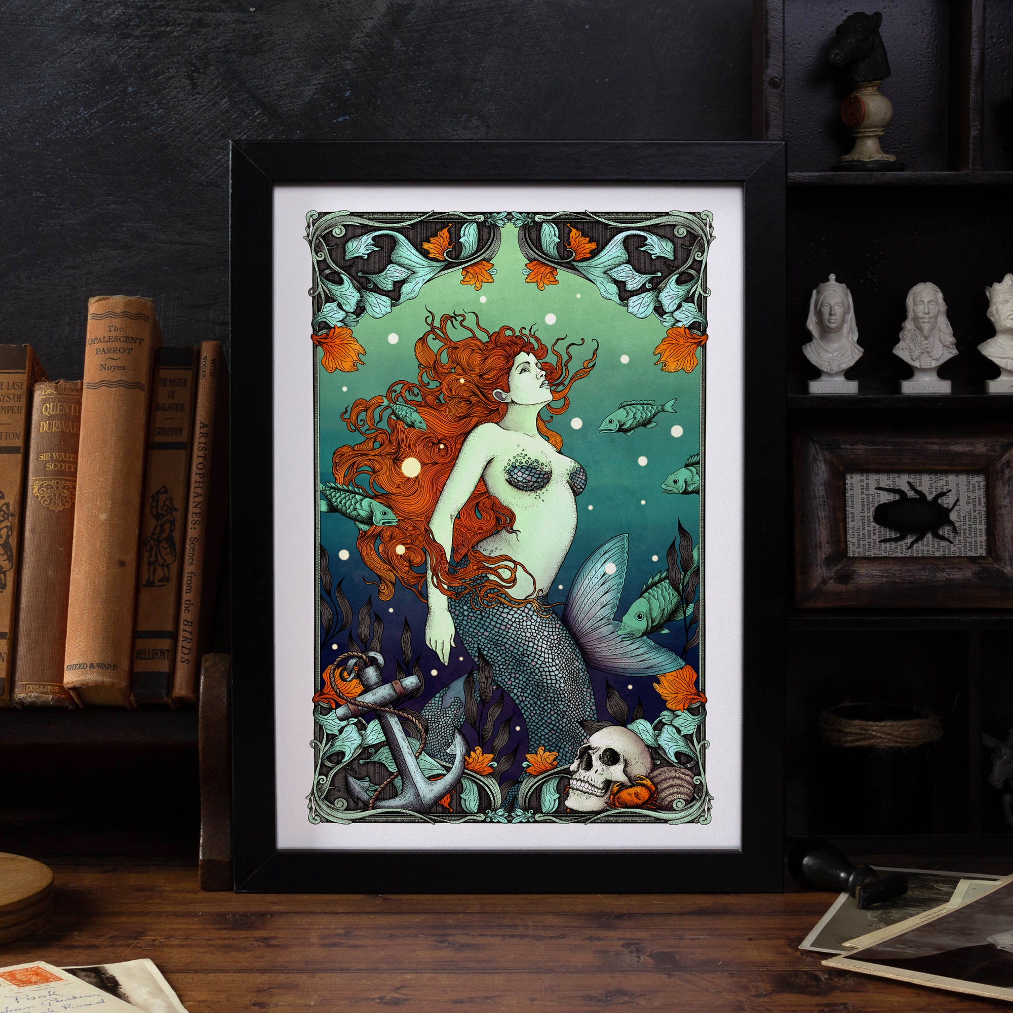 Mermaid & The Sailor - Giclée Art Print