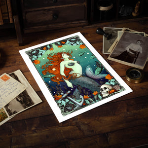 Mermaid & The Sailor - Giclée Art Print