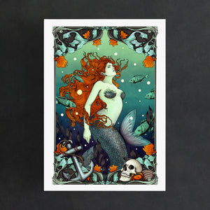 Mermaid & The Sailor - Giclée Art Print