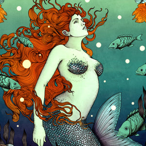 Mermaid & The Sailor - Giclée Art Print