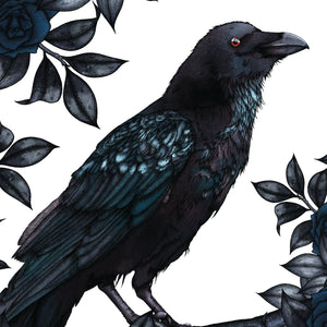 Raven and Roses - Standard Art Print