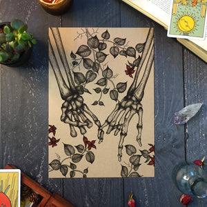 Pinky Promise - Kraft Art Print