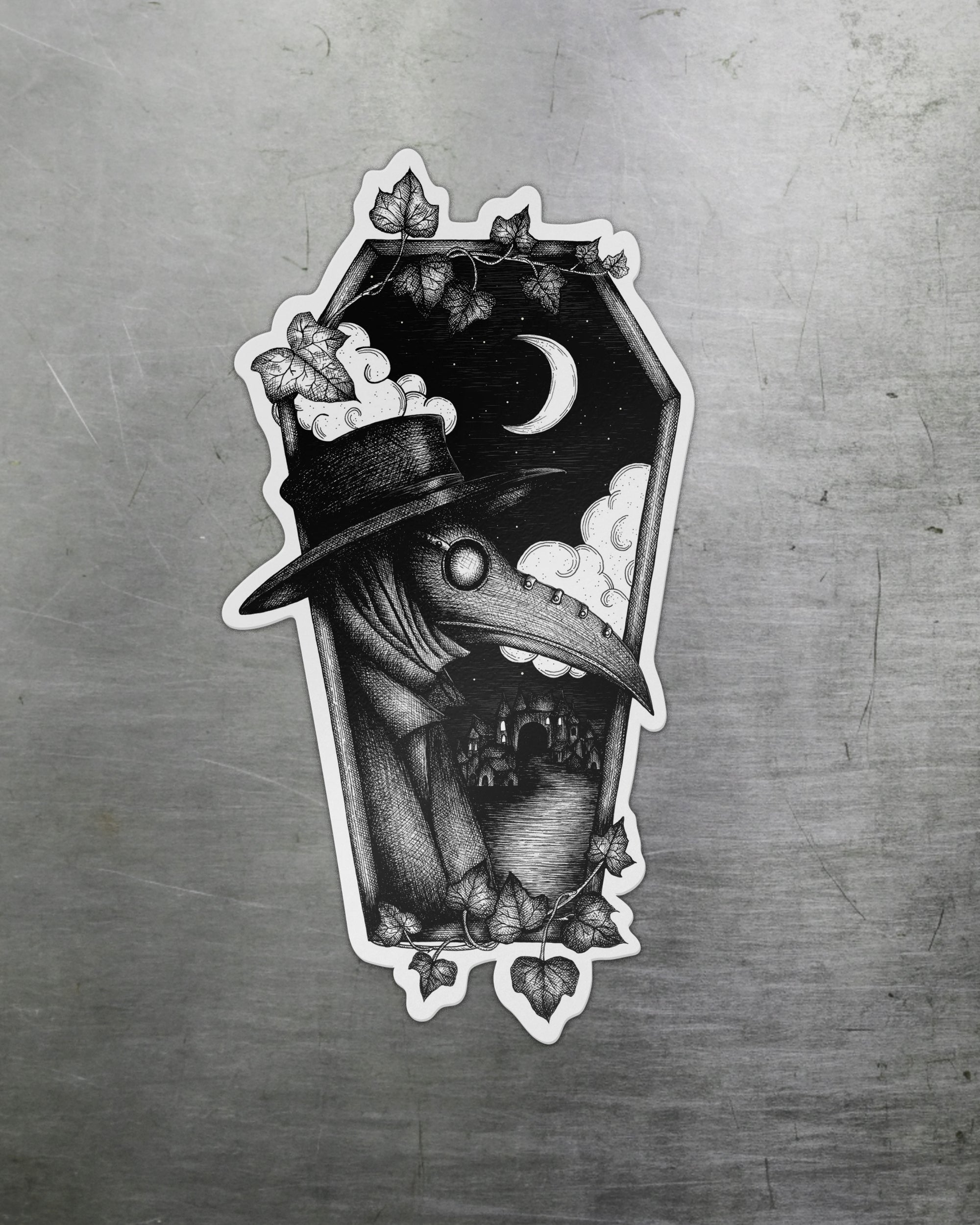 Plague Doctor Coffin - Magnet