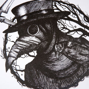 Plague Doctor Raven - Standard Art Print