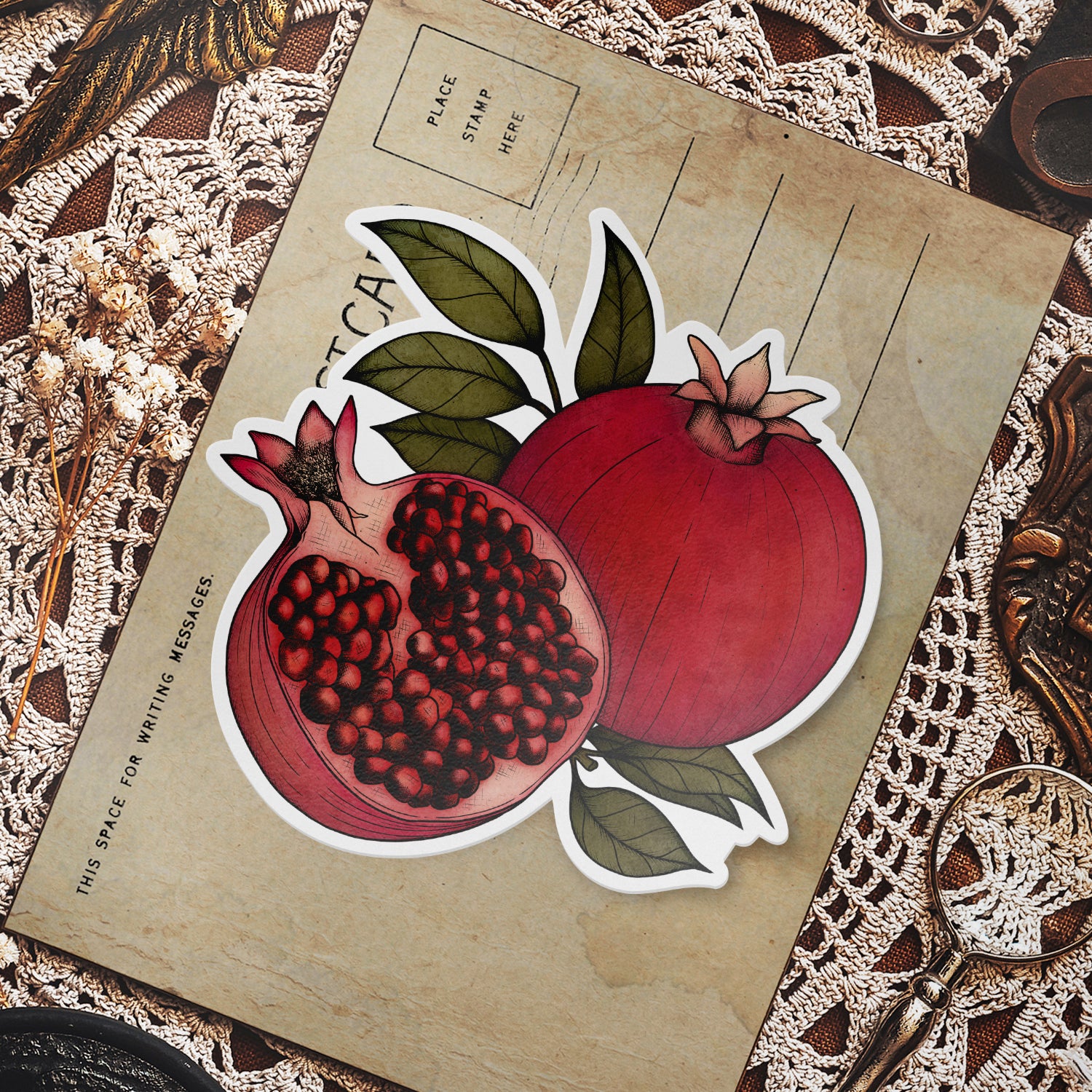 Pomegranates - Vinyl Sticker