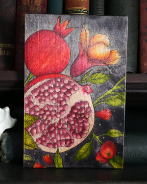 Pomegranates Original Wood Art