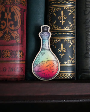 Potion - Wooden Pin Badge