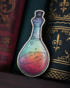 Potion - Wooden Pin Badge