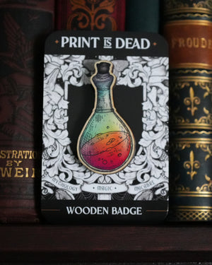 Potion - Wooden Pin Badge