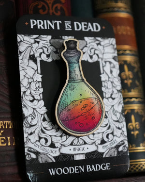 Potion - Wooden Pin Badge