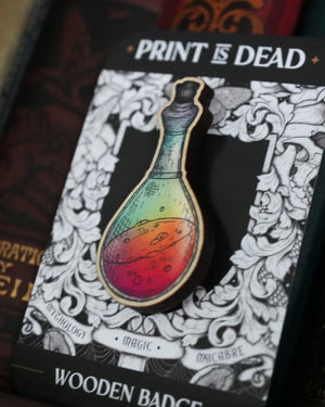 Potion - Wooden Pin Badge