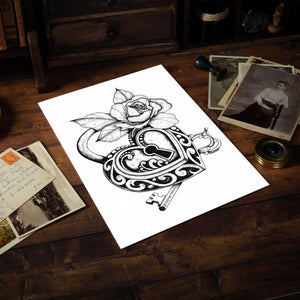 Lover's Lock - Standard Art Print