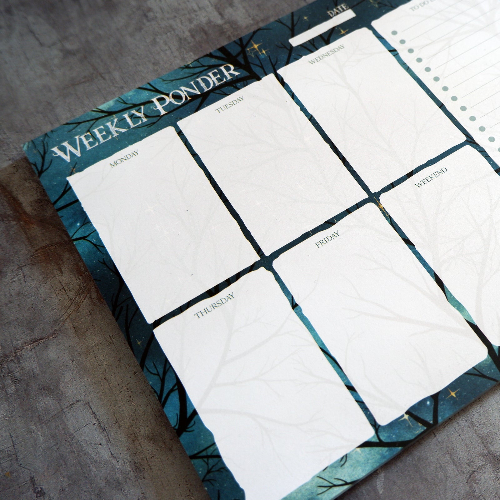 Raven and Moon - Weekly Planner Pad