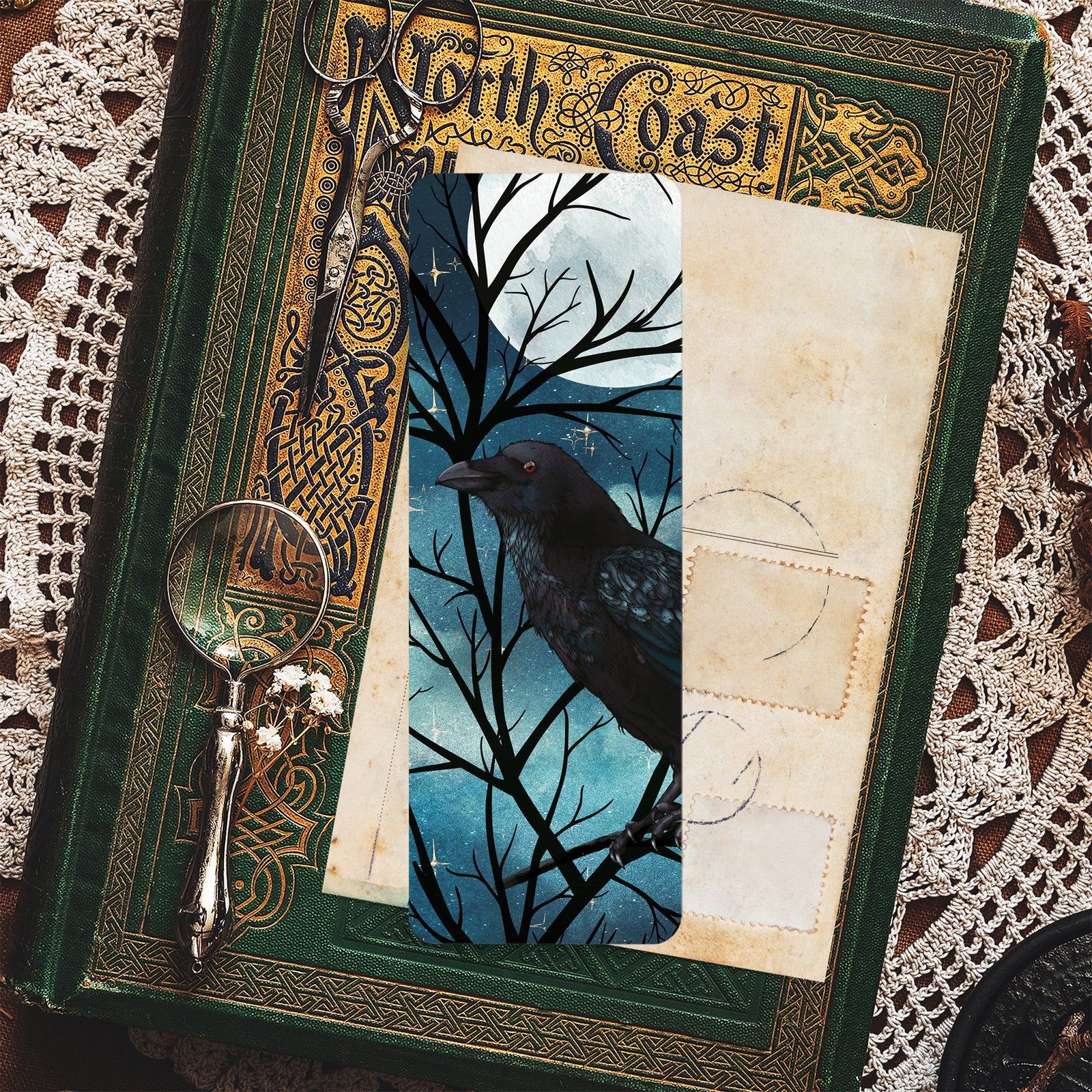 Raven and Moon - Bookmark