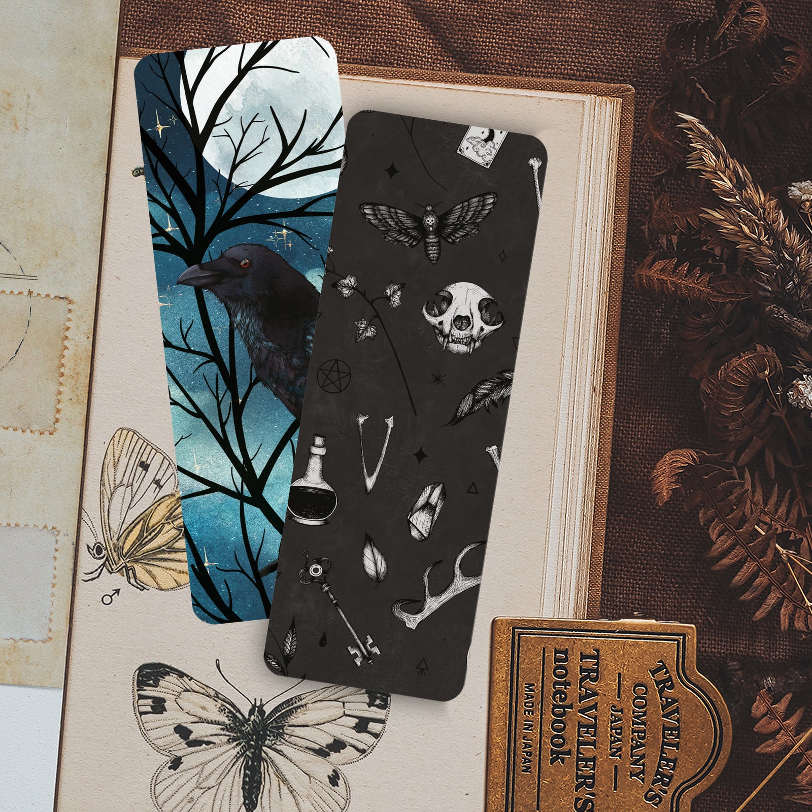 Raven and Moon - Bookmark