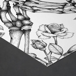 Skeleton and Roses - Giclée Art Print