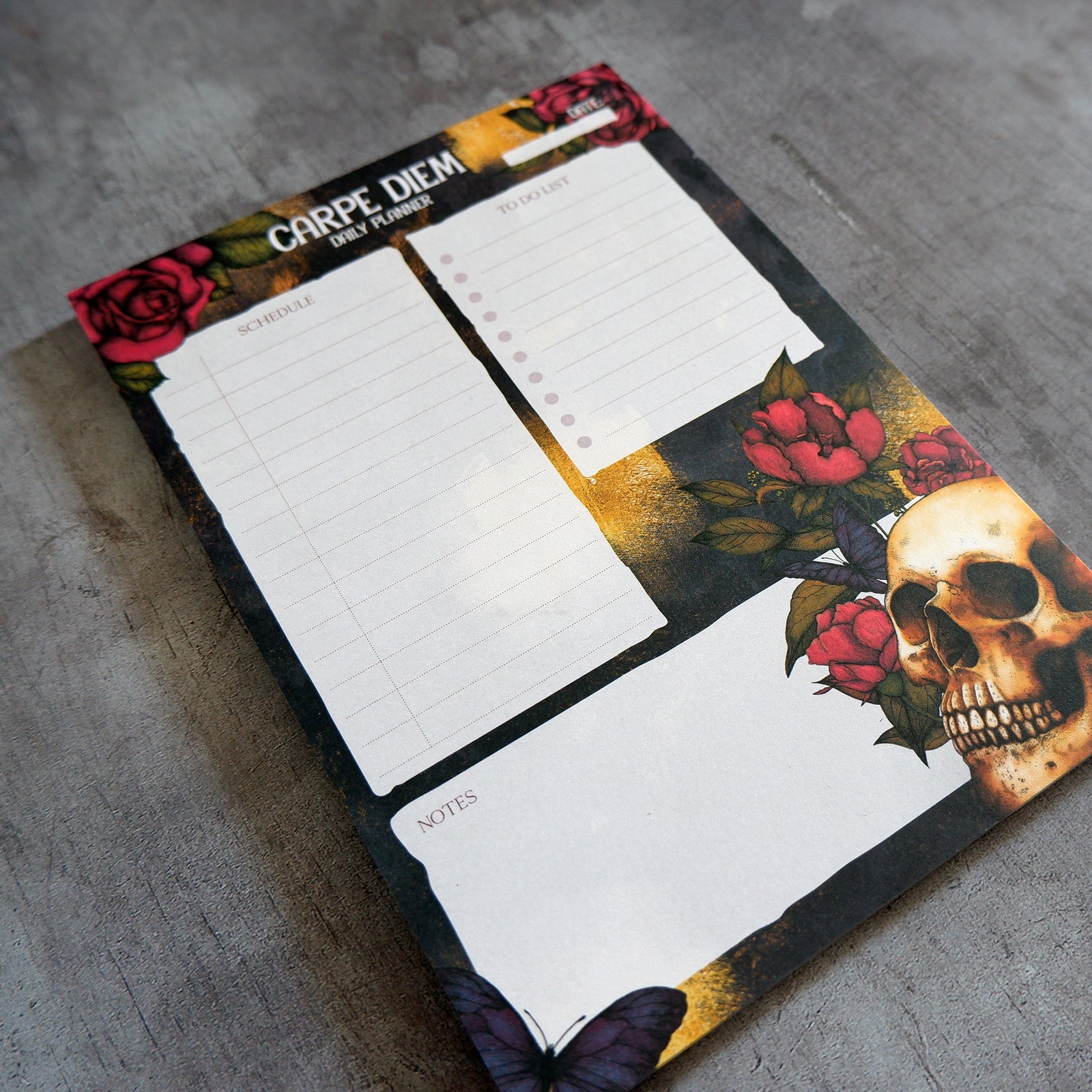 Skull and Roses - Daily Planner Pad