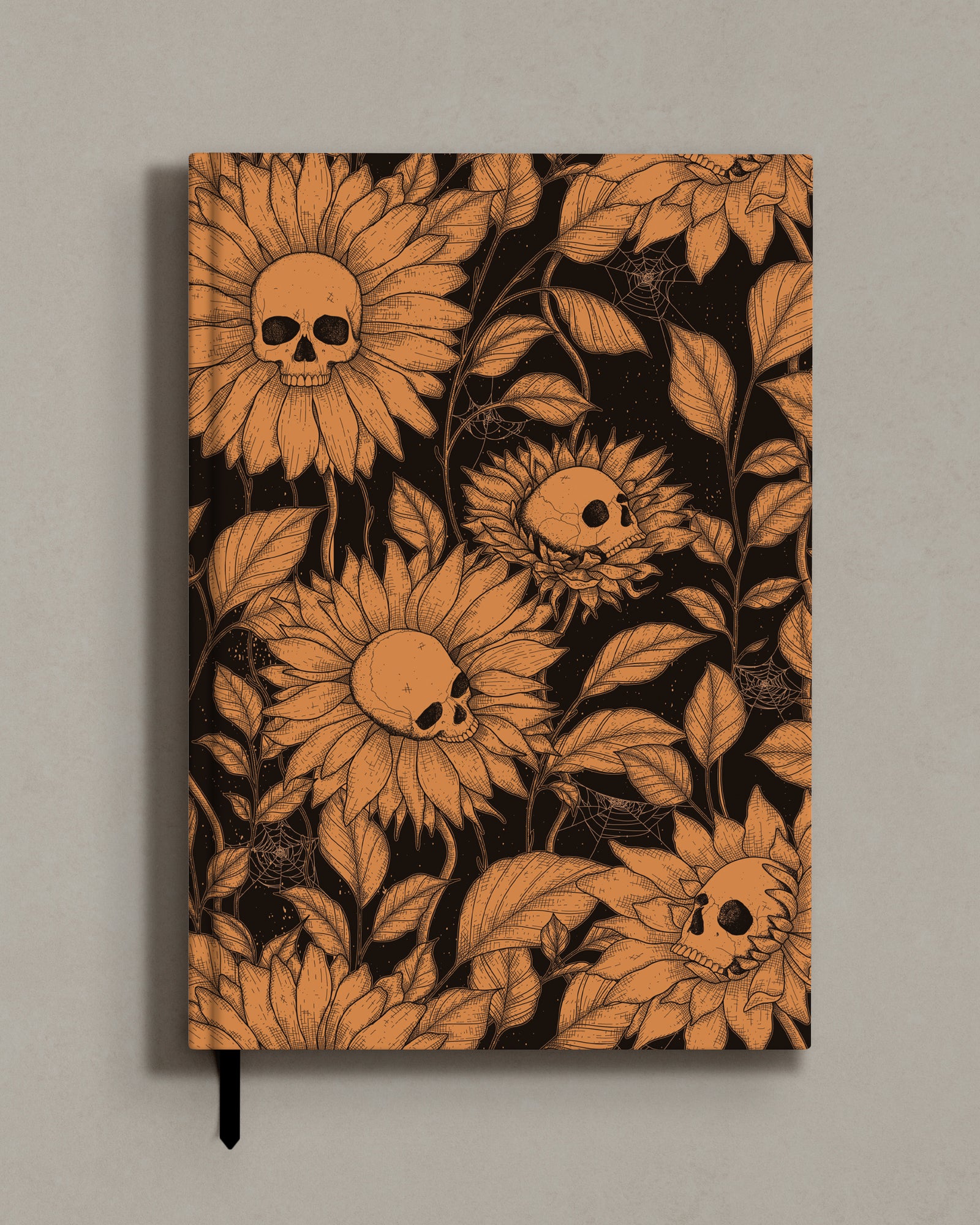 Skull Flowers - Hard Cover Notebook
