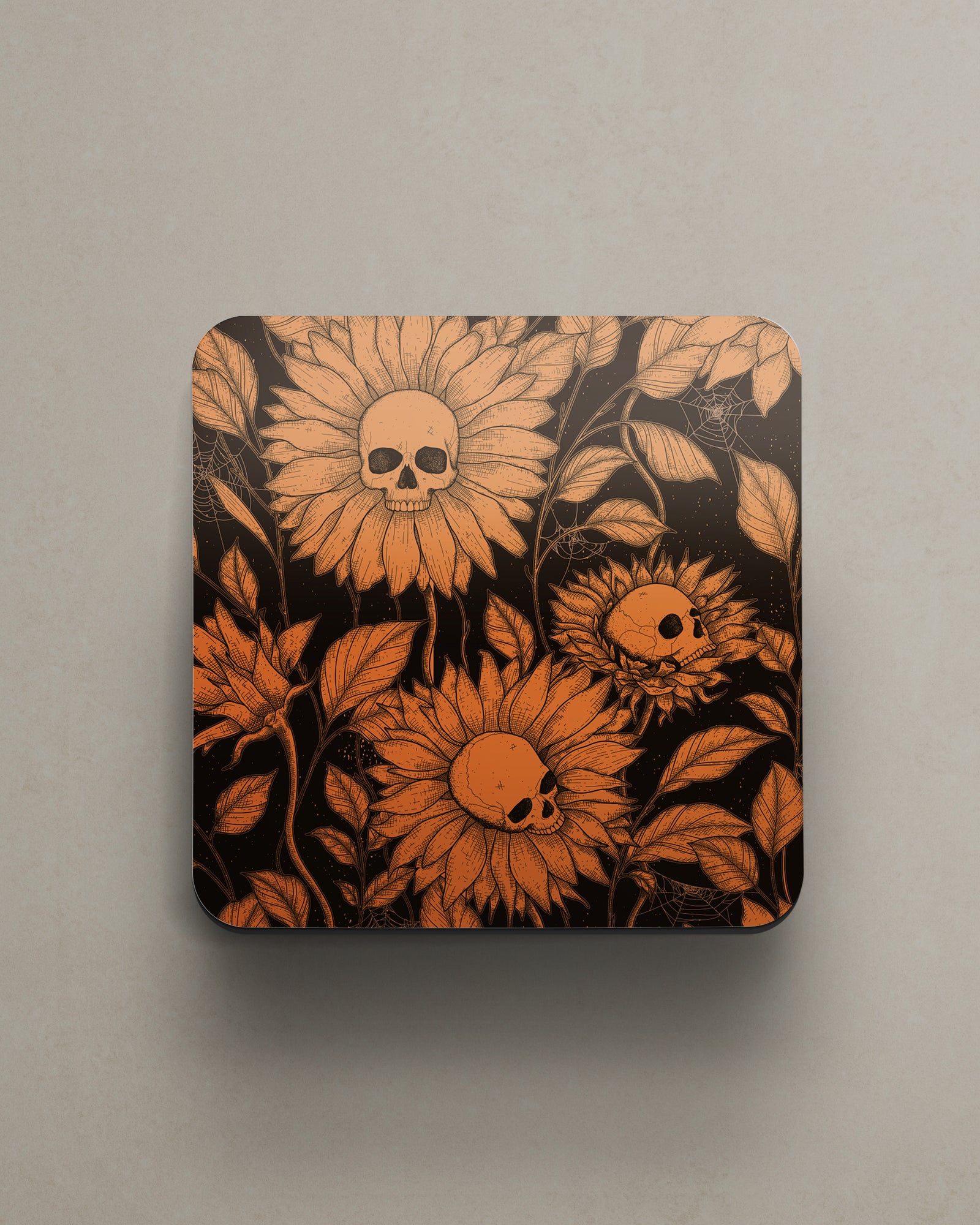 Skull Flowers - Coaster