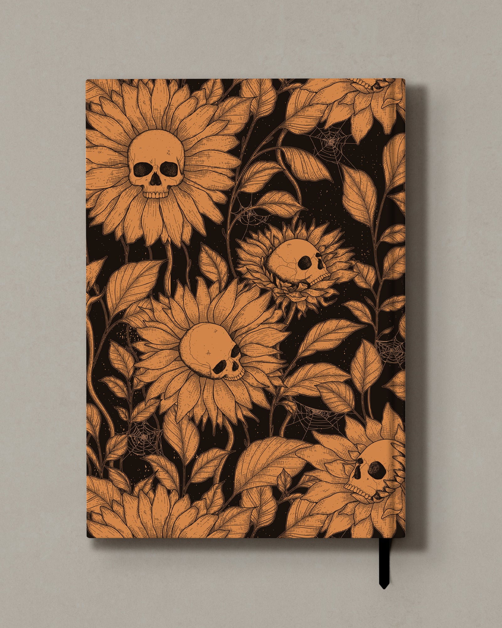 Skull Flowers - Hard Cover Notebook