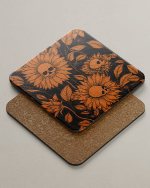 Skull Flowers - Coaster