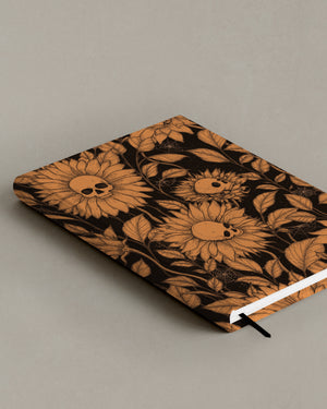 Skull Flowers - Hard Cover Notebook