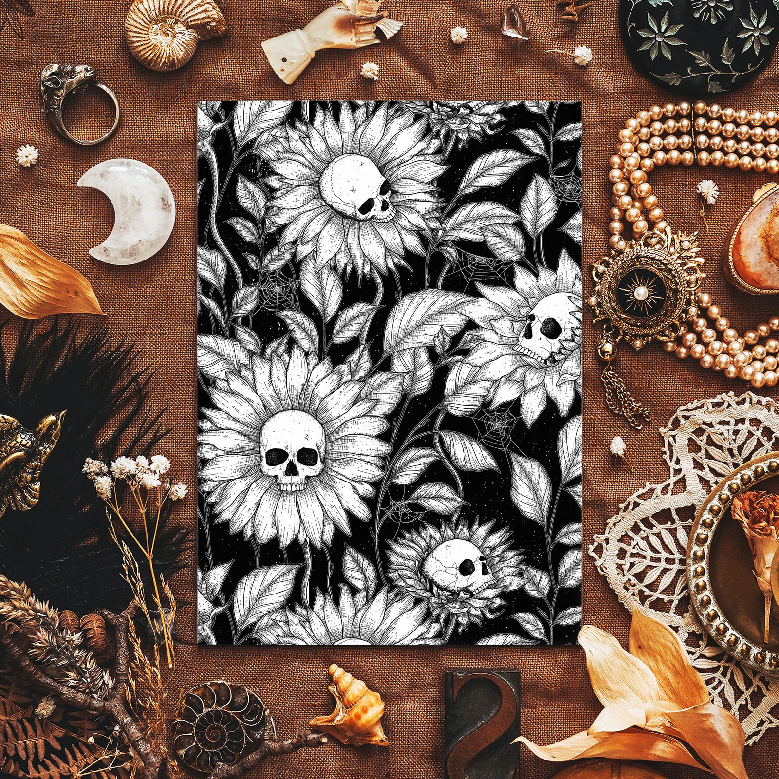 Skullflowers - Giclée Art Print