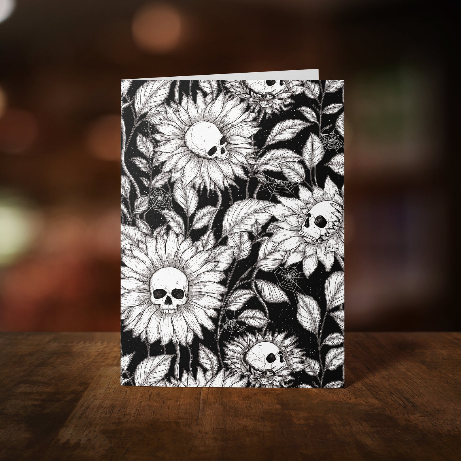 Skullflowers - Greeting Card