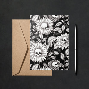 Skullflowers - Greeting Card