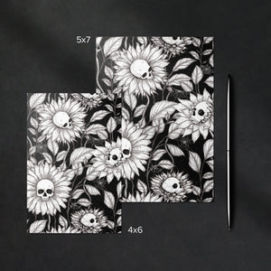 Skullflowers - Greeting Card