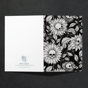 Skullflowers - Greeting Card