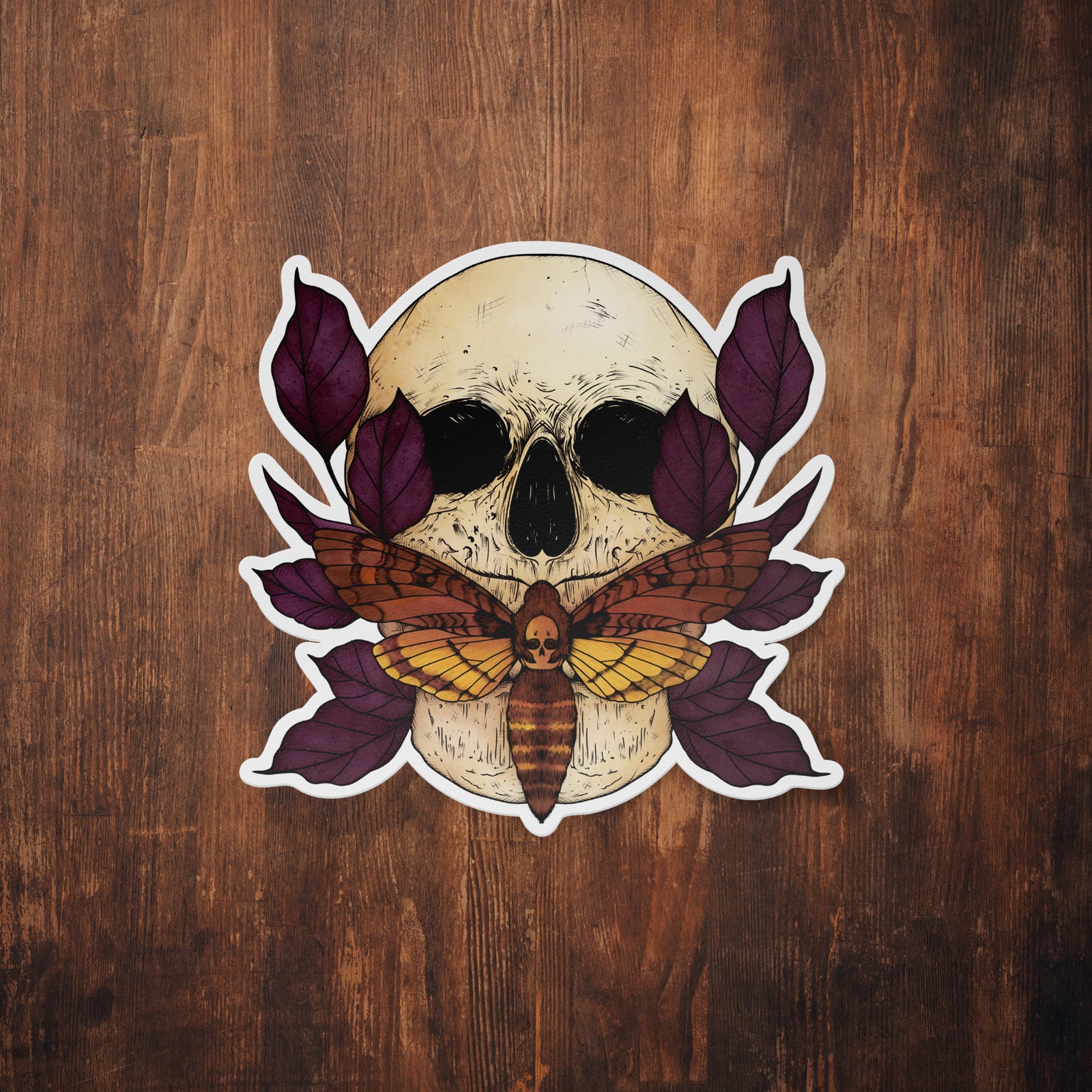 Death's Head Hawkmoth - Vinyl Sticker