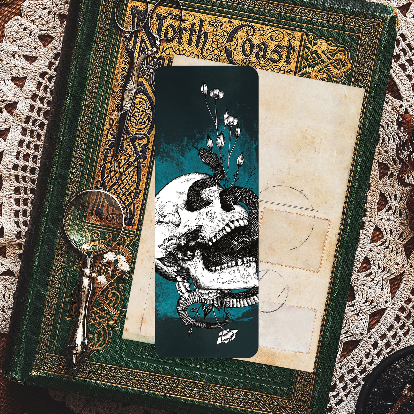 Snake and Skull - Bookmark