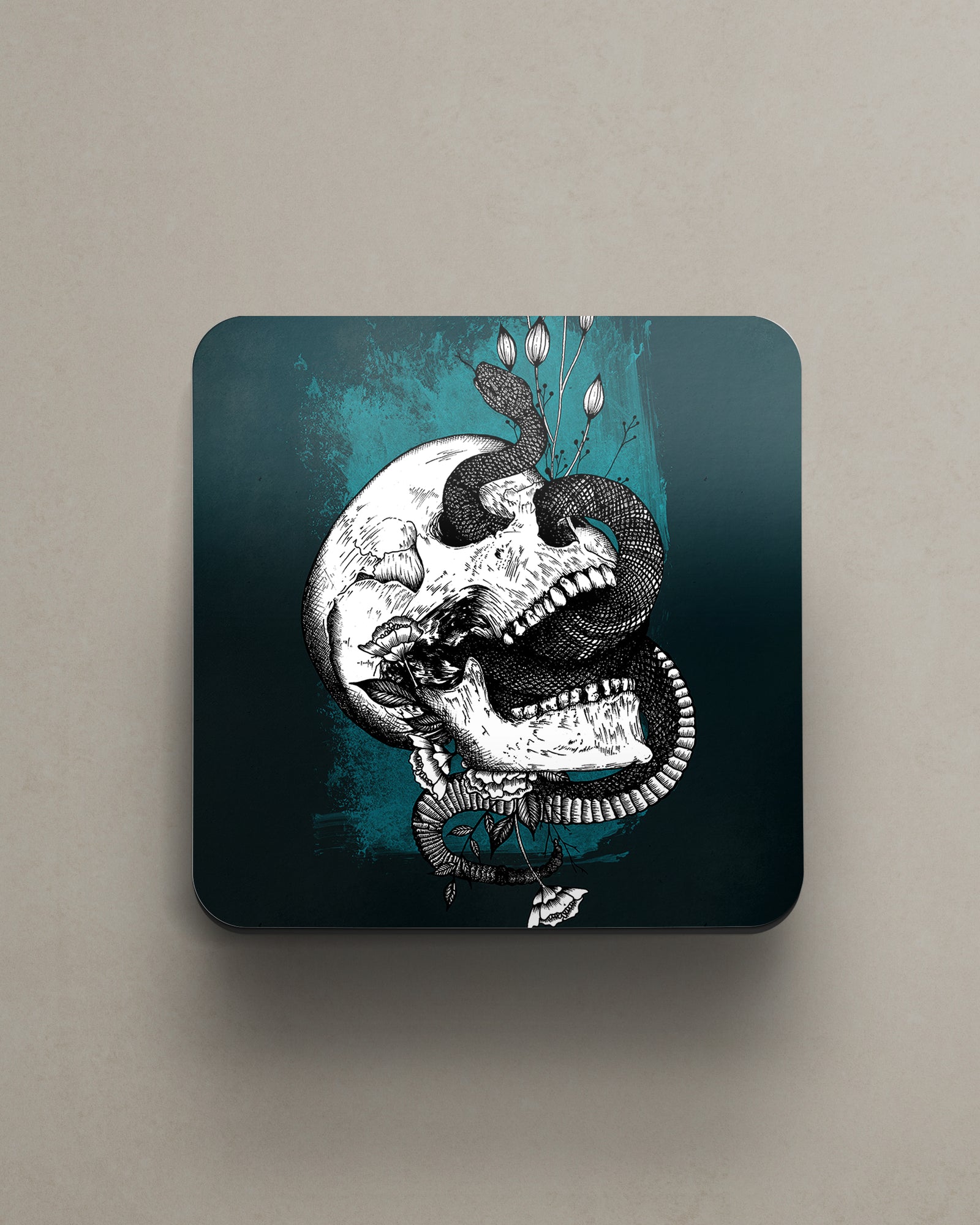 Snake and Skull - Coaster