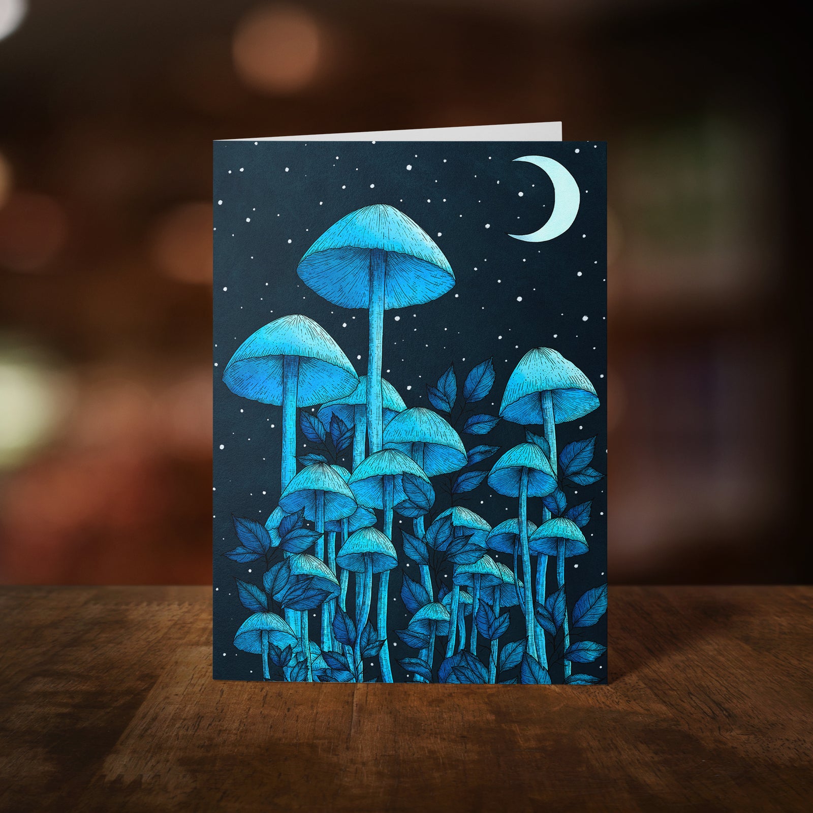 Starlight Mushrooms - Greeting Card