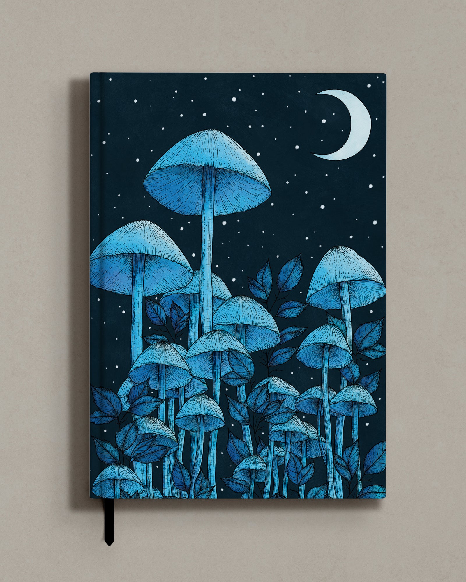 Starlight Mushrooms - Hard Cover Notebook